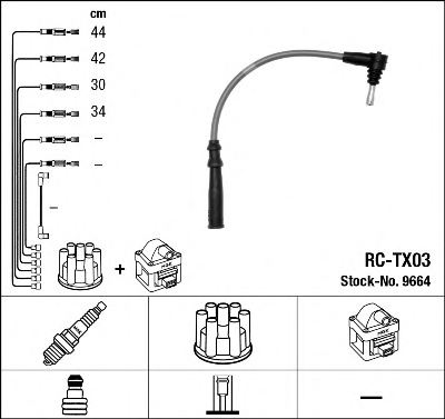 NGK 9664 Ignition Cable Kit
